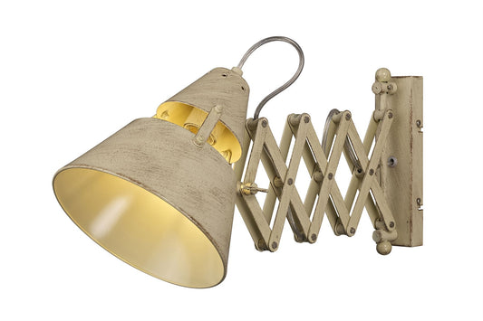 Mantra M5434 Industrial Wall Light 1 Light 40W E27, Sand Metal