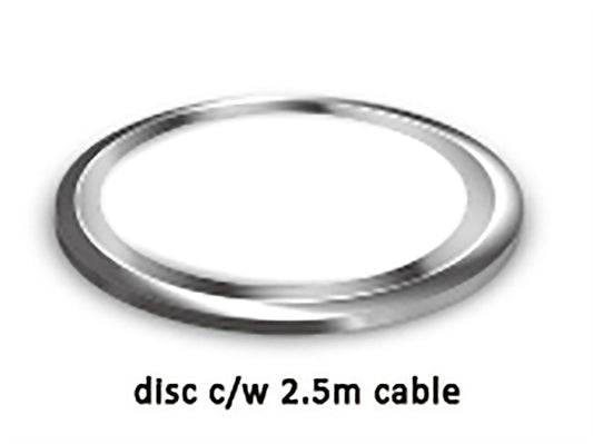 Techtouch Disc White 6 LED (0.5W) C/W 2.5m Cable Indoor