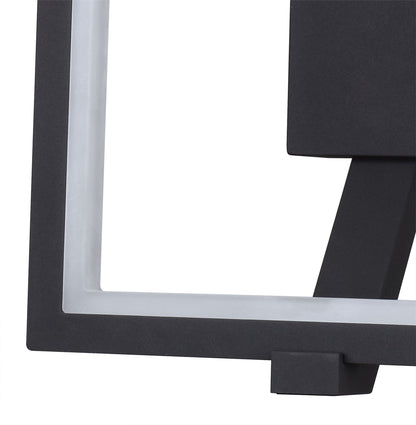 Mantra Fusion Rodas Wall Light, 9.5W LED, 3000K, 700lm, IP65, Anthracite, 3yrs Warranty