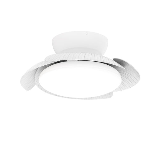 Aloha 52cm 45W LED Dimmable Ceiling Light With Built-In 30W DC Reversible Fan, White, 3500lm, 5yrs Warranty