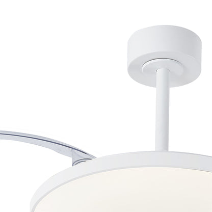 Slim Fan 50cm 50W LED Dimmable Ceiling Light With Built-In 30W DC Fan, 2700-5000K Remote Control, 3500lm, White, 5yrs Warranty