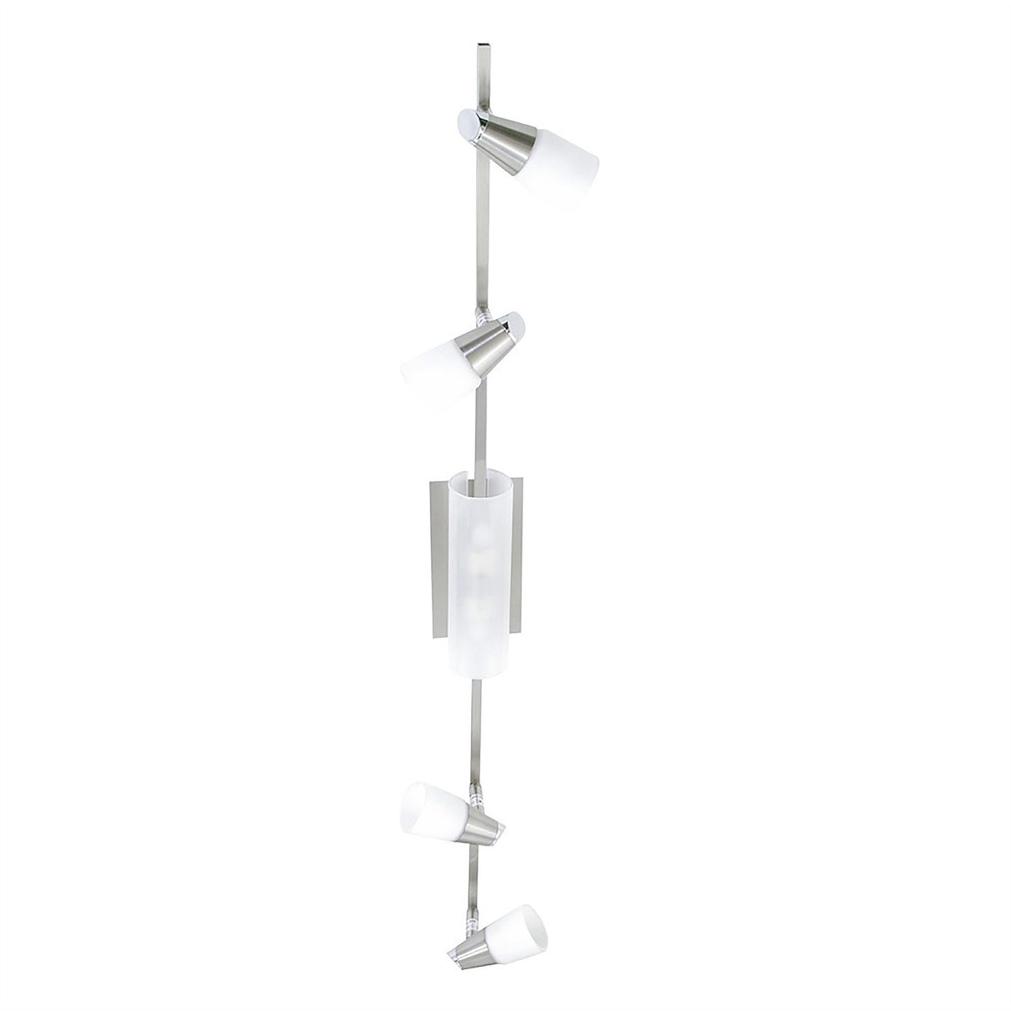 Diyas Anna On Linear Bar 6 Light G9 Satin Chrome/Opal & Frosted Glass