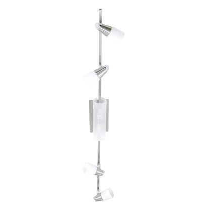 Diyas Anna On Linear Bar 6 Light G9 Satin Chrome/Opal & Frosted Glass