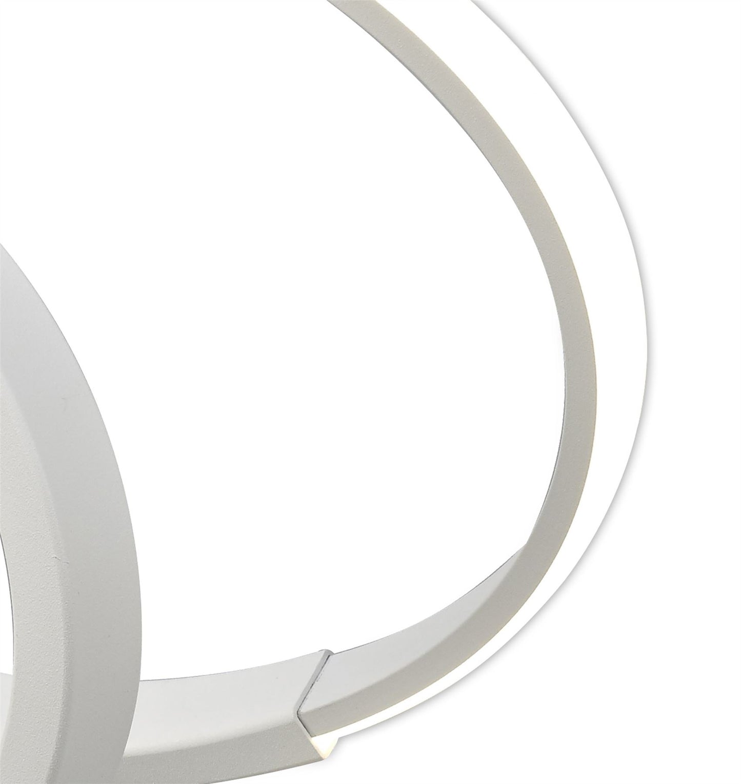 Mantra Infinity Blanco Table Lamp 12W LED 4000K, 1000lm, White/White Acrylic, 3yrs Warranty