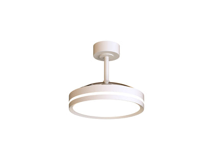 Villena S 42cm 30W LED Dimmable Ceiling Light With Built-In 24W DC Fan, 3000-5000K Remote Control, 4845lm, White, 5yrs Warranty
