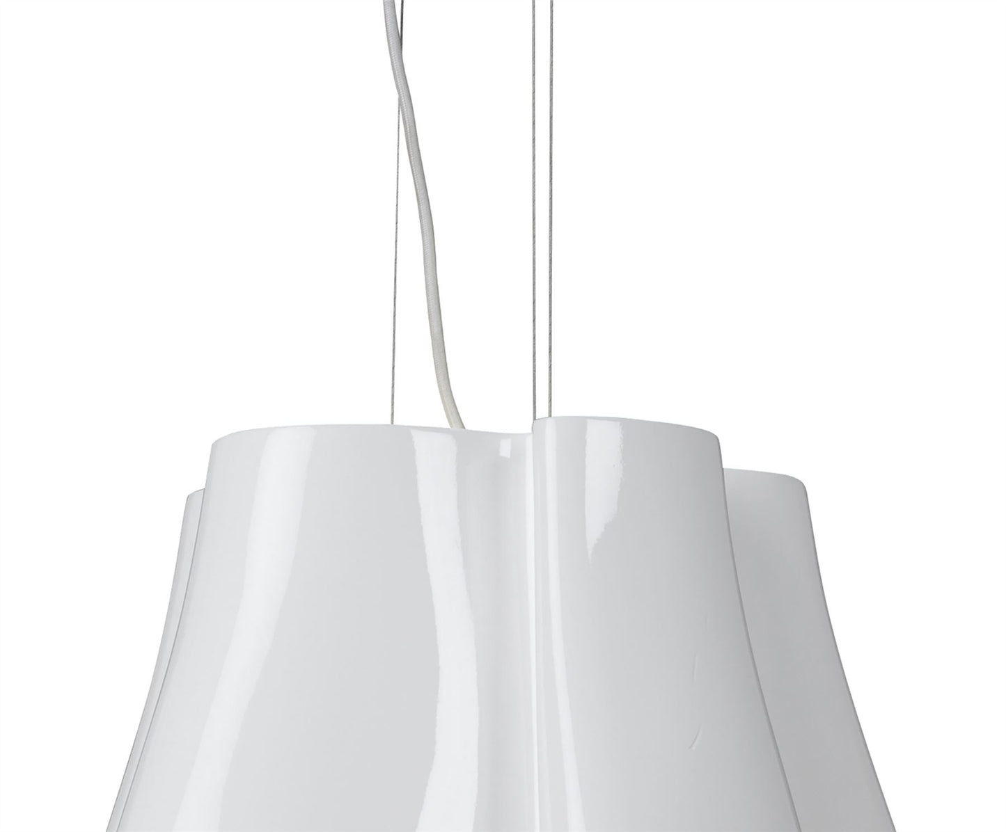 Mantra M3720 Miss Pendant 3 Light E27, Gloss White/Polished Chrome