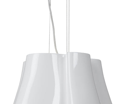 Mantra M3720 Miss Pendant 3 Light E27, Gloss White/Polished Chrome