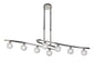 Mantra M1840 Ice Rectangular Telescopic 8 Light G9 ECO, Polished Chrome