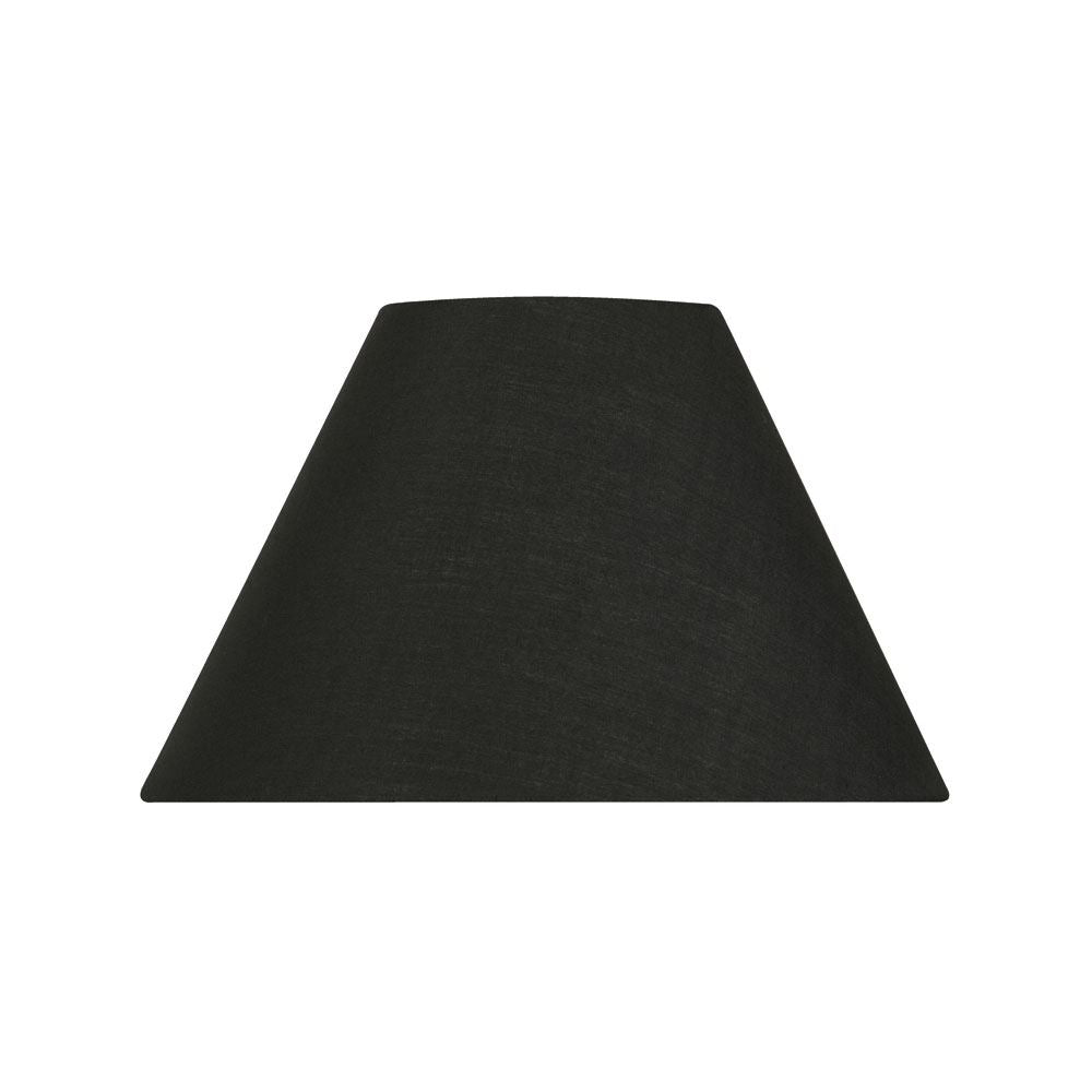 Oaks Lighting S501/5 Cotton Coolie Lampshade 140mm - Clip-On Candle Light Shade - Black