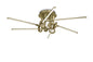 Mantra M6129 Cinto Ceiling 42W LED, 3000K, 3360lm, Antique Brass, 3yrs Warranty - M6129 Ceiling