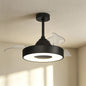 Coin Air 60W LED Dimmable Ceiling Light With Built-In 30W DC Reversible Fan, Remote & APP Control, Black, 3300lm, 5yrs Warranty