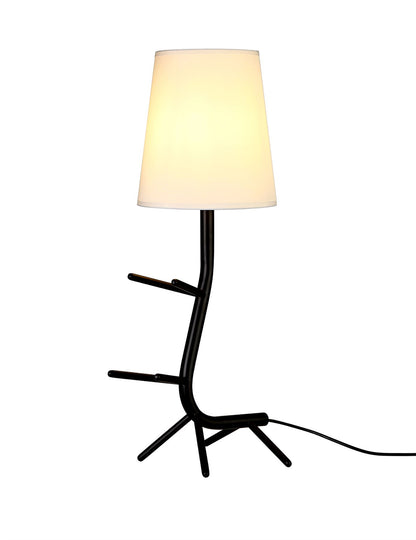 Mantra Centipede Table Lamp with Shade, 1 x E27, Black/White