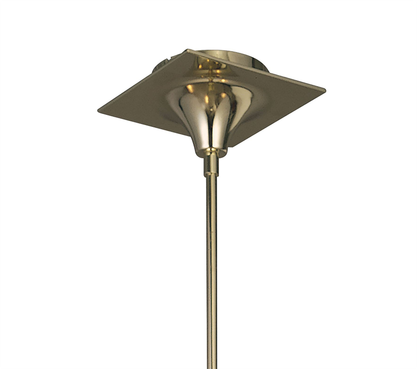 Mantra Viena 53cm Telescopic Pendant Round 4 Light G9, Polished Brass