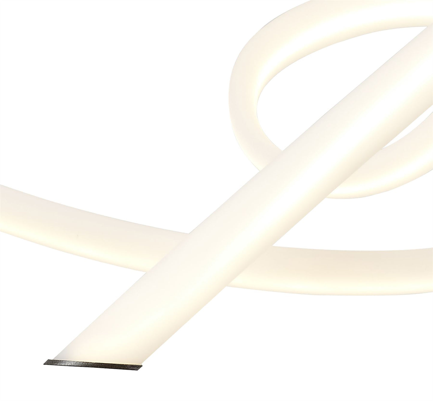Mantra Armonia Semi Flush Medium Ribbons, Dimmable, 60W LED, 3000K, 4500lm, Titanium/Frosted Acrylic, 3yrs Warranty Ceiling