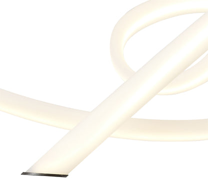 Mantra Armonia Semi Flush Medium Ribbons, Dimmable, 60W LED, 3000K, 4500lm, Titanium/Frosted Acrylic, 3yrs Warranty Ceiling