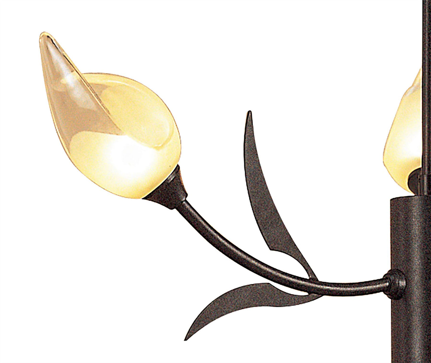 Mantra Holland 56cm Telescopic Pendant 3 Light G9, Brown/Black Oxide