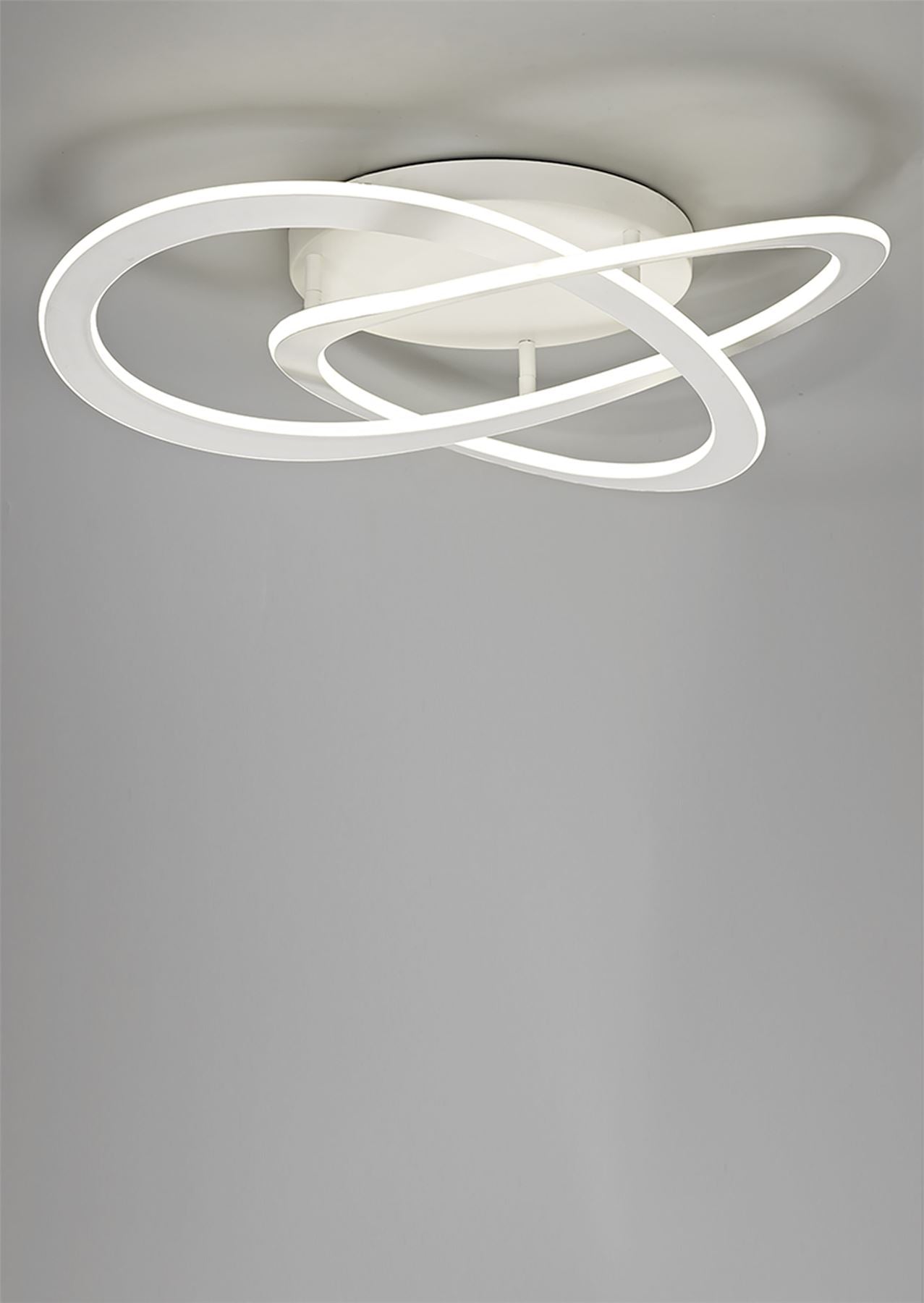 Mantra Planet 75cm Ceiling Light, 80W LED, 3000K, 3900lm, White, 3yrs Warranty