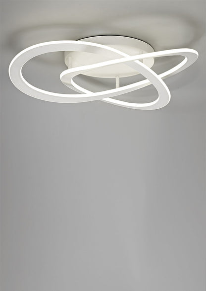 Mantra Planet 75cm Ceiling Light, 80W LED, 3000K, 3900lm, White, 3yrs Warranty