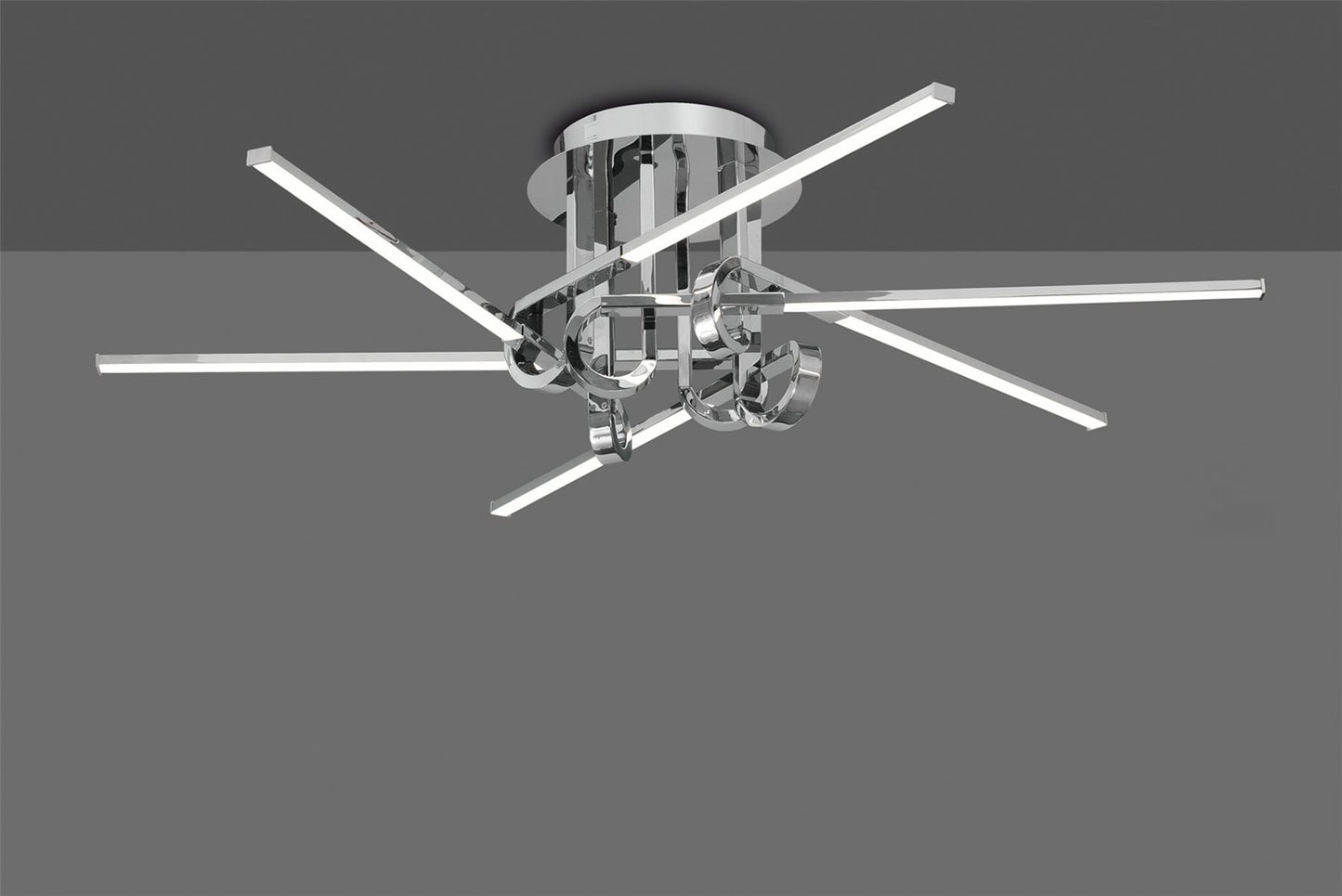 Mantra M6126 Cinto Ceiling 42W LED, 3000K, 3360lm, Polished Chrome, 3yrs Warranty - M6126 Ceiling