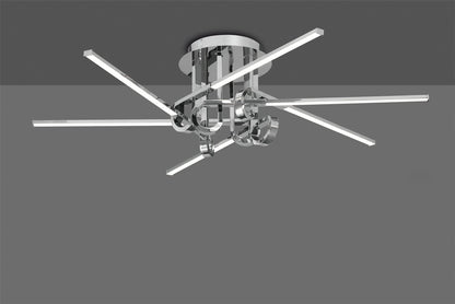 Mantra M6126 Cinto Ceiling 42W LED, 3000K, 3360lm, Polished Chrome, 3yrs Warranty - M6126 Ceiling