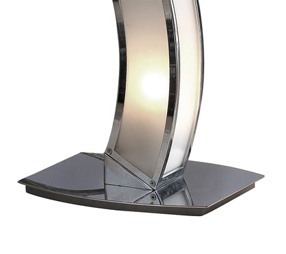 Mantra Duna GU10 Floor Lamp 6 Light L1/SGU10, Polished Chrome/White Acrylic, CFL Lamps INCLUDED
