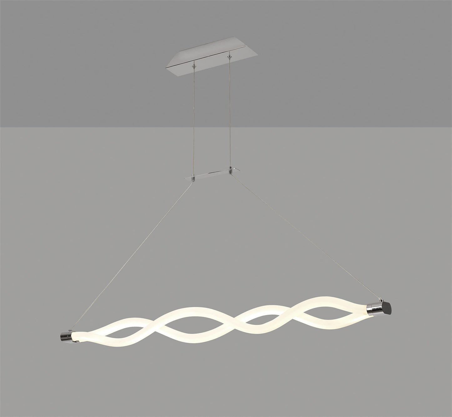 Mantra Sahara II Linear Pendant, 40W LED, 3000K, 3000lm, IP20, Chrome, 3yrs Warranty