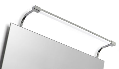 Mantra M5086 Sisley Wall Light 6W LED Chrome IP44 4000K, 420lm, Silver/Frosted Acrylic/Polished Chrome, 3yrs Warranty