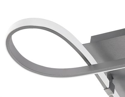 Mantra M4990 Knot Square Ceiling 40W LED 4 Looped Arms 3000K, 3100lm, Silver/Frosted Acrylic/Polished Chrome, 3yrs Warranty - M4990 Ceiling