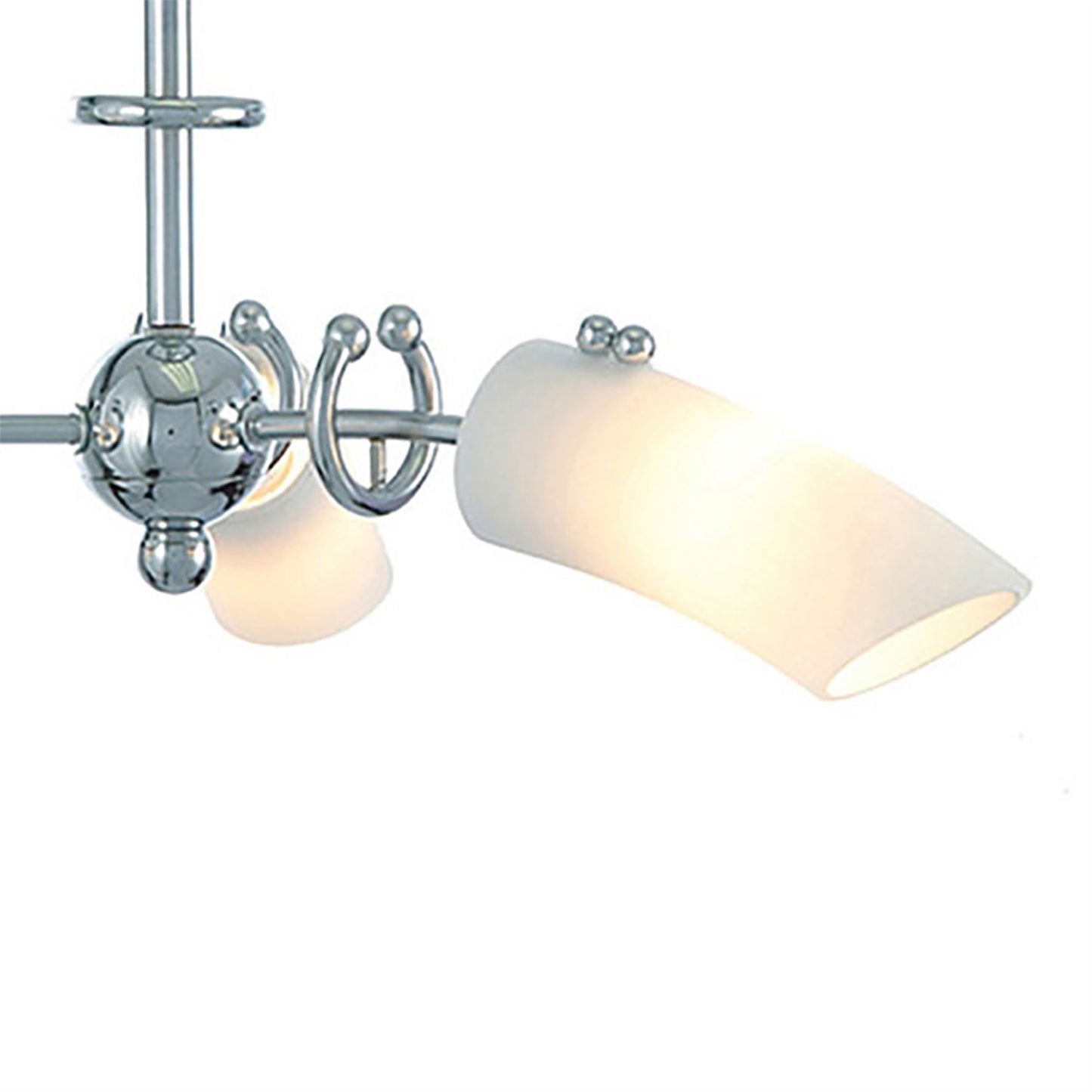 Diyas Lucia 36cm  3 Light G9 Polished Chrome/Frosted Glass Ceiling Pendant Light Fitting