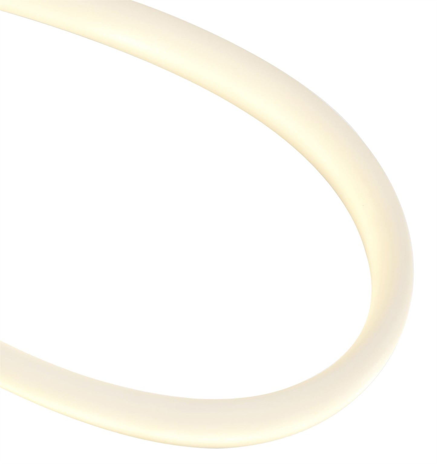 Mantra Armonia Semi Flush Medium Loop, 25W LED, 3000K, 1875lm, Polished Chrome/Frosted Acrylic, 3yrs Warranty Ceiling