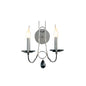 Diyas Danya Wall Light 2 Light E14 Polished Chrome/Crystal