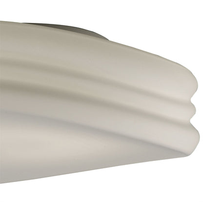 Mantra M3623 Mediterraneo Ceiling/Wall 3 Light E27 Large, Frosted White Glass