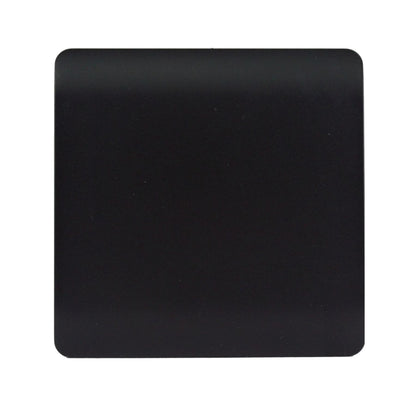 Trendi Artistic Modern Glossy Tactile Single Blanking Plate Matt Black