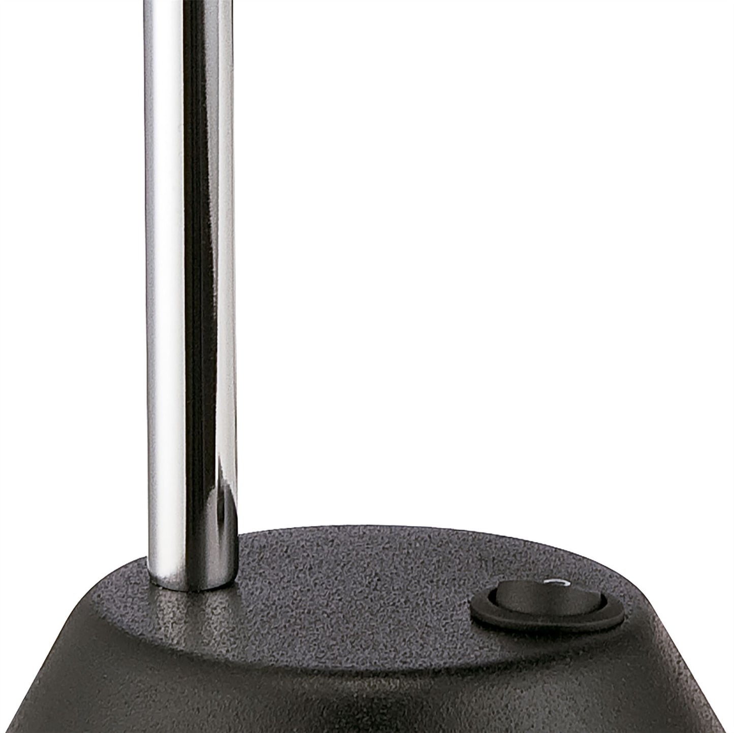 Mantra Fusion Tobias Table Lamp 1 Light 3W LED 3000K, 300lm, Matt Black/Frosted Acrylic/Polished Chrome, 3yrs Warranty