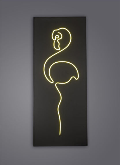 Mantra Trazos Bird Picture Wall Light, 22W LED, 4000K, 1100lm, Matt Black, 3yrs Warranty