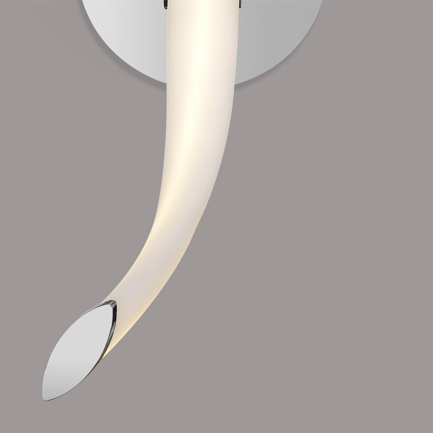 Mantra Armonia Wall Light Wave, 12W LED, 3000K, 900lm, Polished Chrome/Frosted Acrylic, 3yrs Warranty