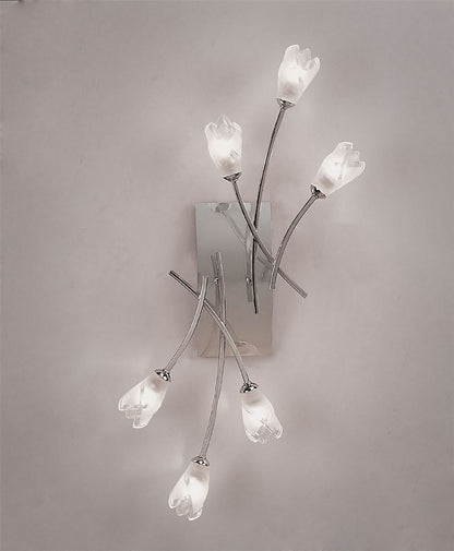 Mantra Pietra Ceiling/Wall Switched 6 Light G9, Polished Chrome
