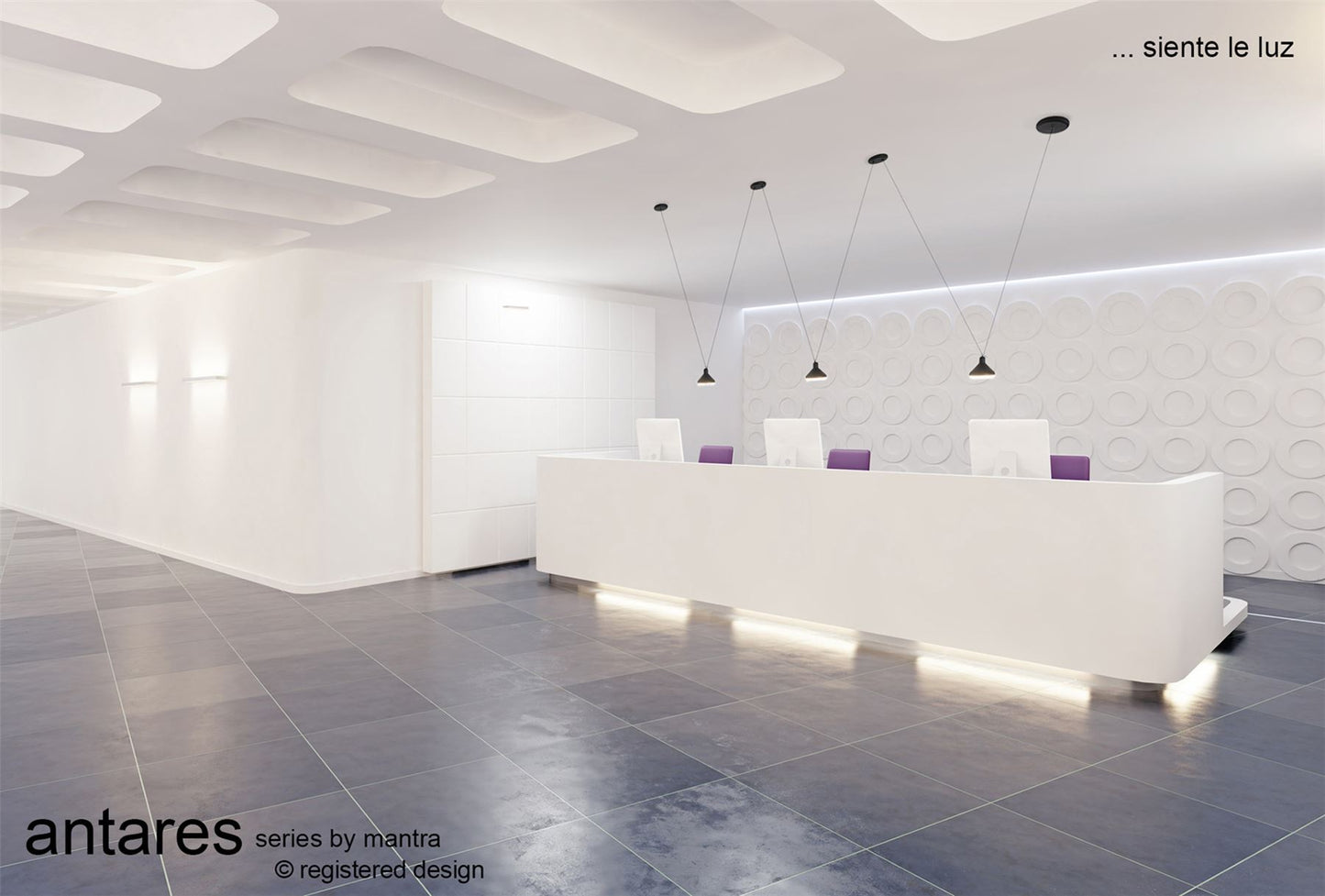 Mantra Fusion Sirio 3 Light Linear Pendant, 24W LED, 3000K, 1770lm, Black, 3yrs Warranty