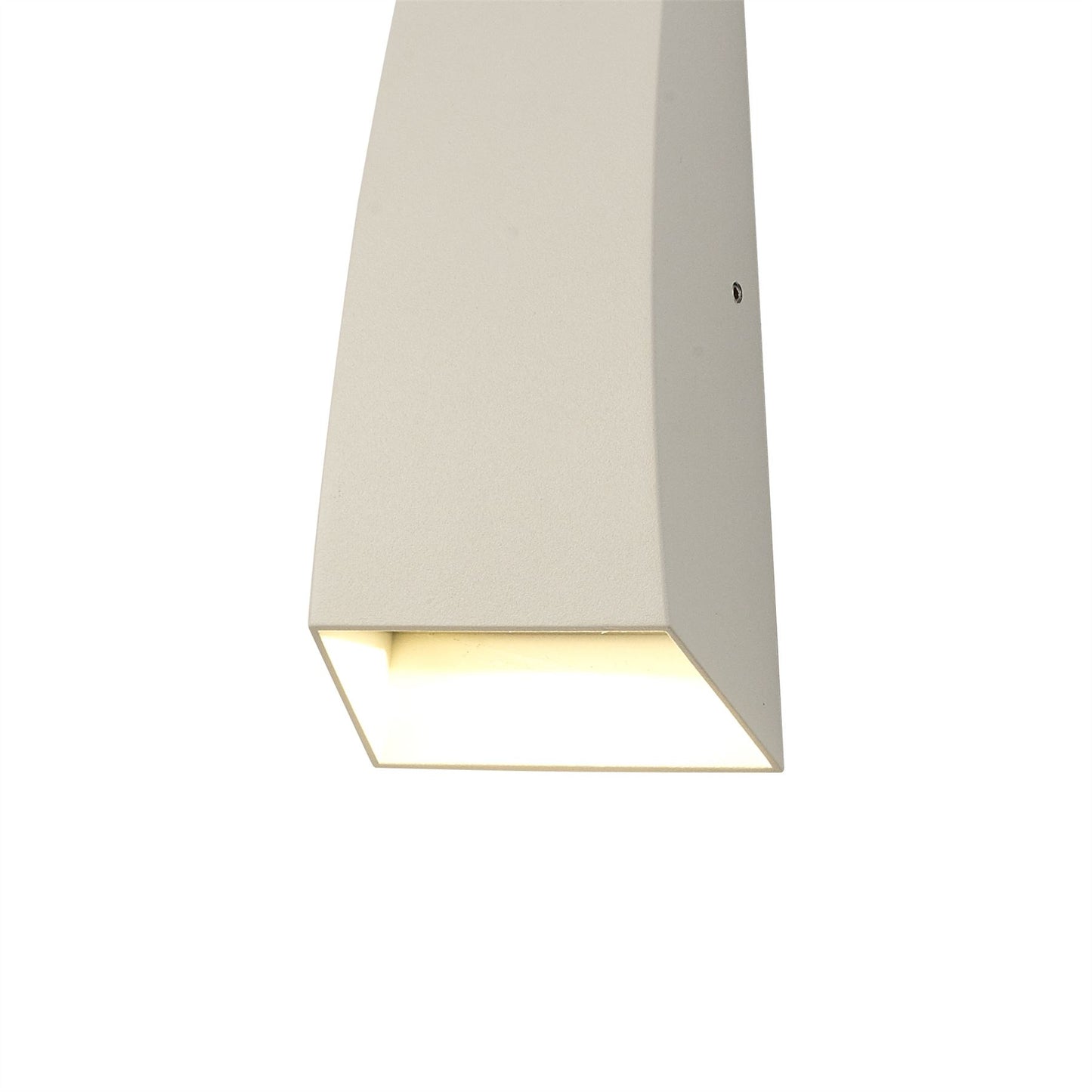 Mantra Fusion Jackson Wall Light, 6W LED, 3000K, 420lm, IP54, Sand White, 3yrs Warranty