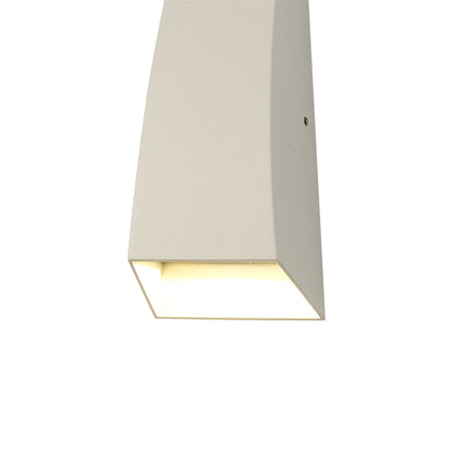 Mantra Fusion Jackson Wall Light, 6W LED, 3000K, 420lm, IP54, Sand White, 3yrs Warranty