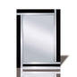 Diyas Home Nevada 60cm x 80cm Black Boarder Cut Detailed Mirror (Can Only Be Shipped On A Pallet, Additional Charges May Apply.) Mirrors