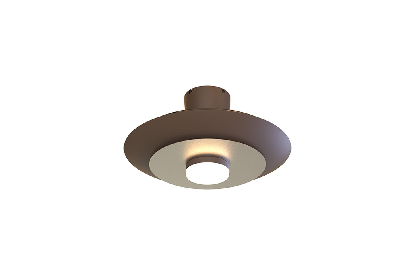 Kyoto 52cm 20W LED Dimmable Ceiling Light With Built-In 30W DC Fan, 3000-5000K Remote Control, 3600lm, Coffee/Brushed Nickel, 5yrs Warranty