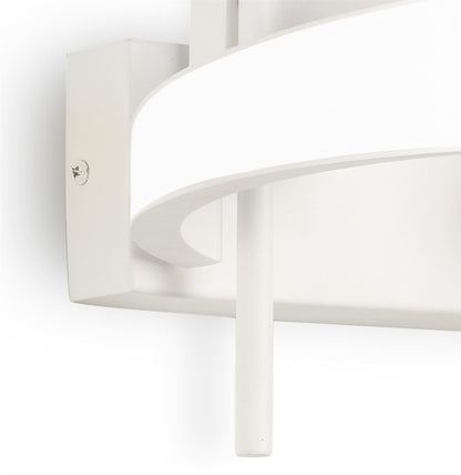 Mantra Tsunami 2 Light Spiral Wall Light, 24W LED, 3000K, 1800lm, Sand White, 3yrs Warranty