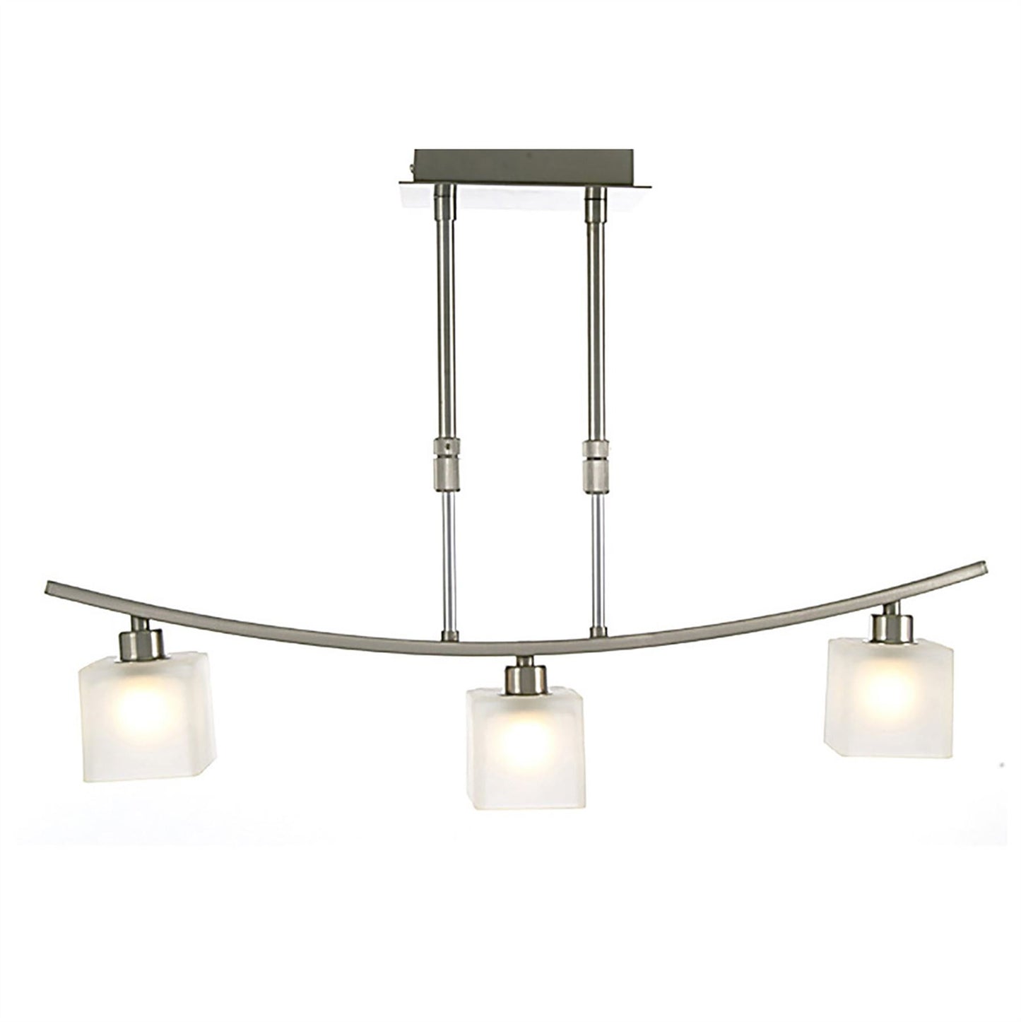 Diyas PILA 3 Light G9  G9 SATIN NICKEL Ceiling Pendant Light Fitting