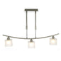 Diyas PILA 3 Light G9  G9 SATIN NICKEL Ceiling Pendant Light Fitting