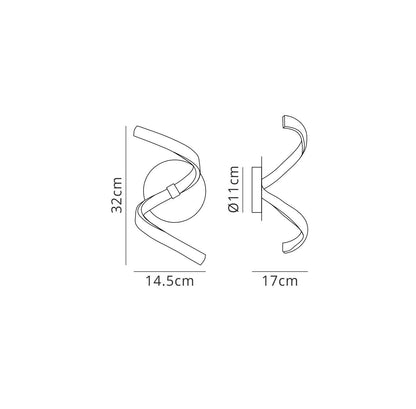 Mantra M6005 Nur Blanco Touch Dimmer Wall Light 10W LED 3000K, 850lm, White/Frosted Acrylic, 3yrs Warranty