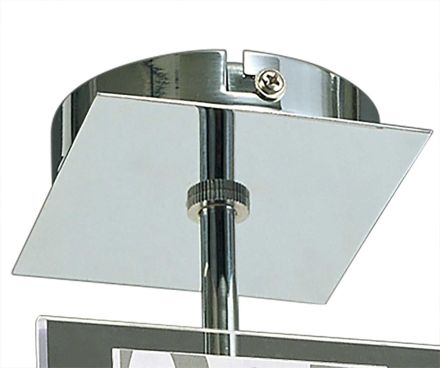 Mantra Euphoria Ceiling 1 Light L1/SGU10, Polished Chrome/Opal White Glass, CFL Lamps INCLUDED