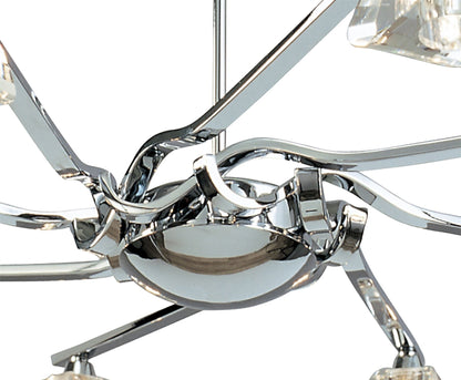 Mantra M0410 Alfa Pendant 8 Light G9, Polished Chrome
