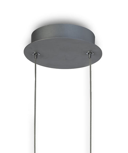 Mantra M6172 Ring Pendant 50cm Round, 23W LED, 3000K, 1600lm, Silver, 5yrs Warranty