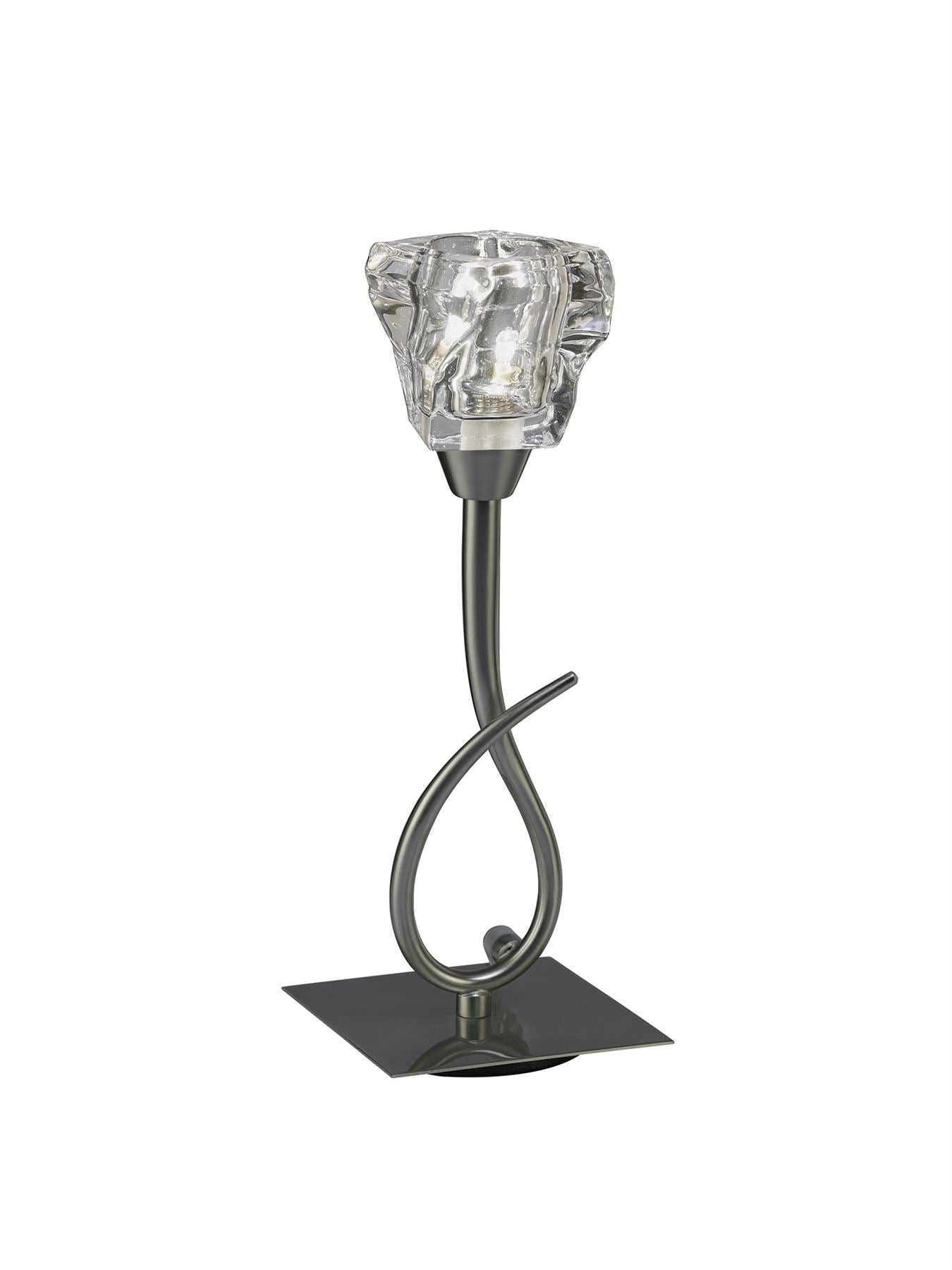 Mantra M3757 Iku Table Lamp 1 Light G9, Satin Nickel